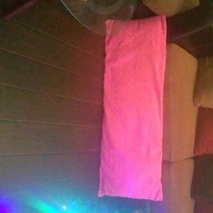 Pink body pillow